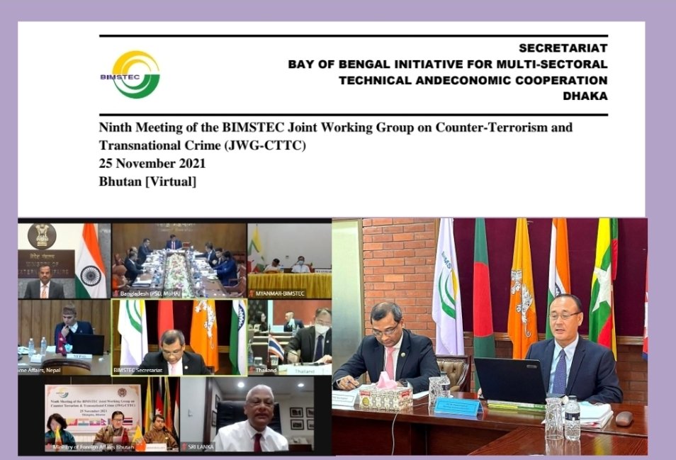 The 9th Meeting of the BIMSTEC Joint Working Group on Counter Terrorism and Transnational Crime