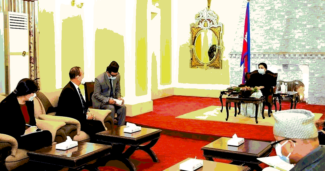 The President of Nepal discusses measures to enhance regional cooperation among BIMSTEC Member States during the Secretary General’s visit to Nepal
