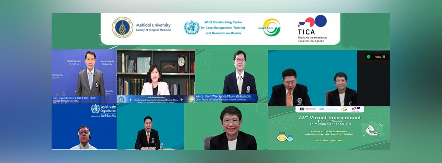 Thailand Hosts BIMSTEC Training Course on Management of Malaria